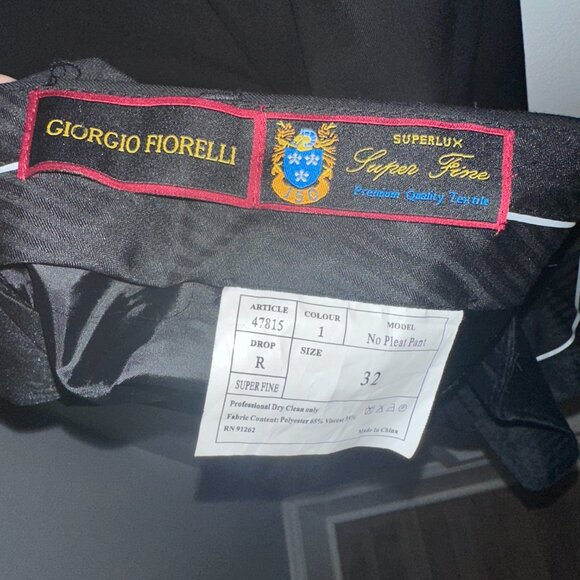 Dark Navy Full Suit (40R Jacket, 32 Waist Pants) - SuperLux - Giorgio Fiorelli - Picture 12 of 12